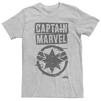 Men's Marvel Captain Marvel Painted Logo Tee