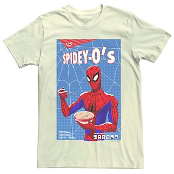 Men's Marvel's Spider-Man Spidey-O's Cartoon Cereal Tee
