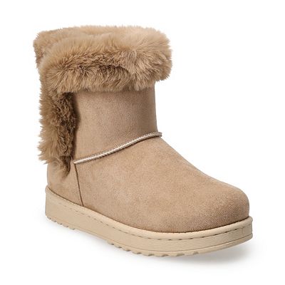 Nike women suede faux fur boot sneakers store 7 1/2