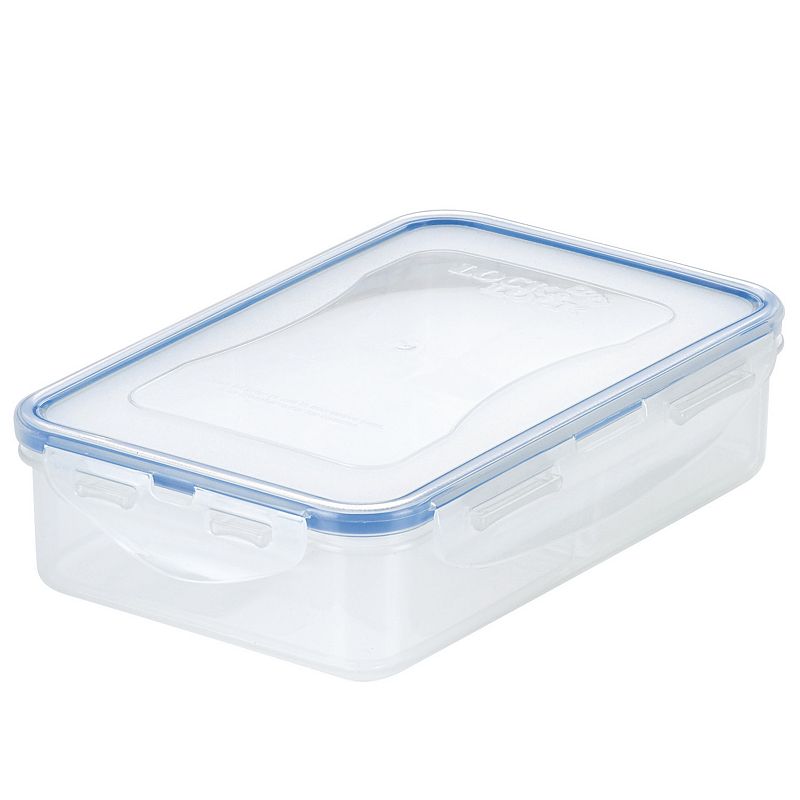 LocknLock Easy Essentials On-the-Go Meals 27-oz. Divided Rectangular Food Storage Container, Clear