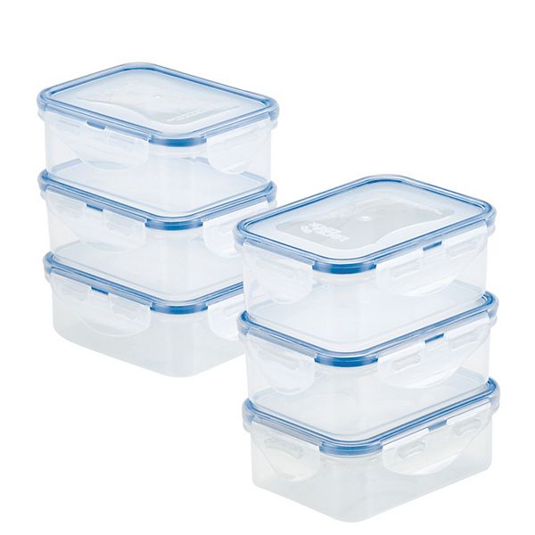 Lock & Lock Easy Essentials 6-Piece Rectangular Food Storage Container Set