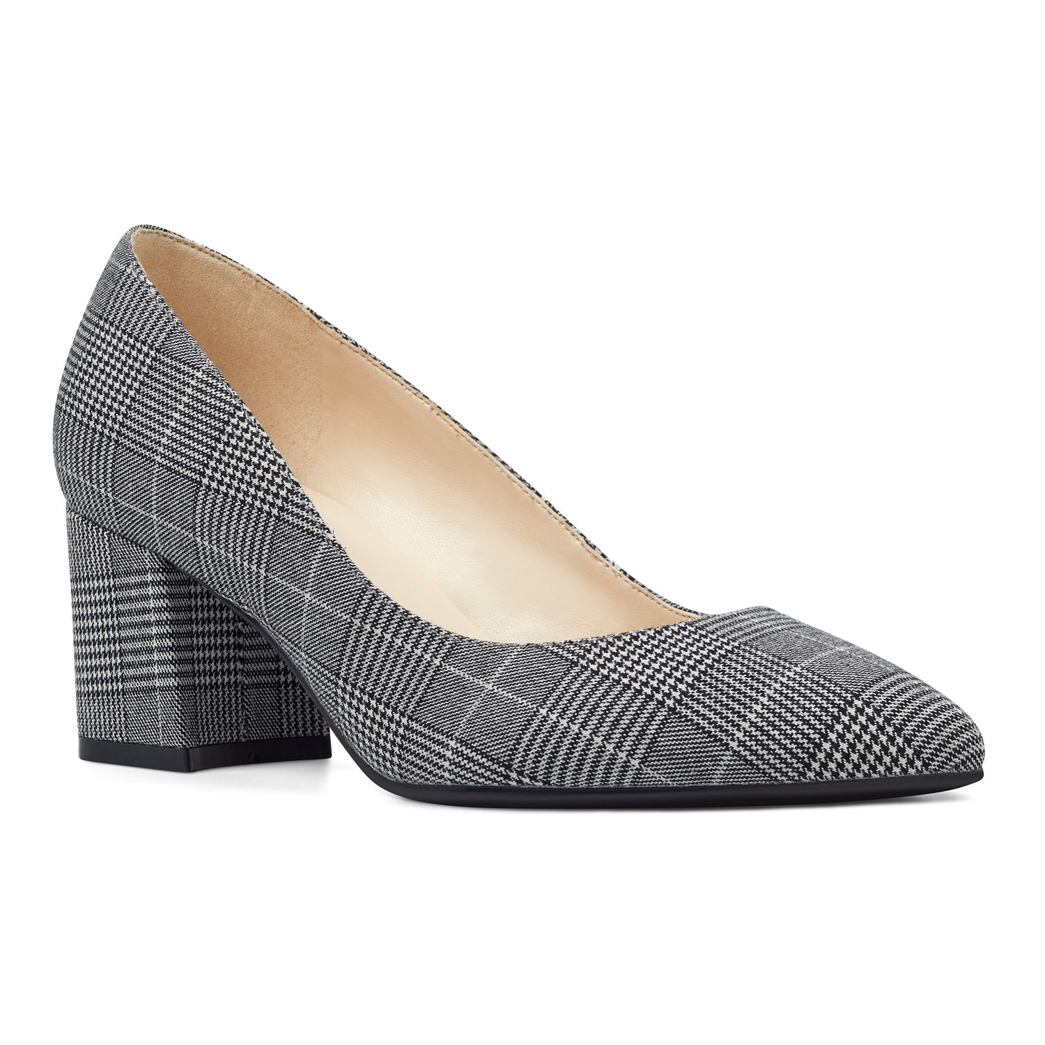 nine west plaid pumps