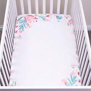 Trend Lab Be Happy Deluxe Flannel Fitted Crib Sheet