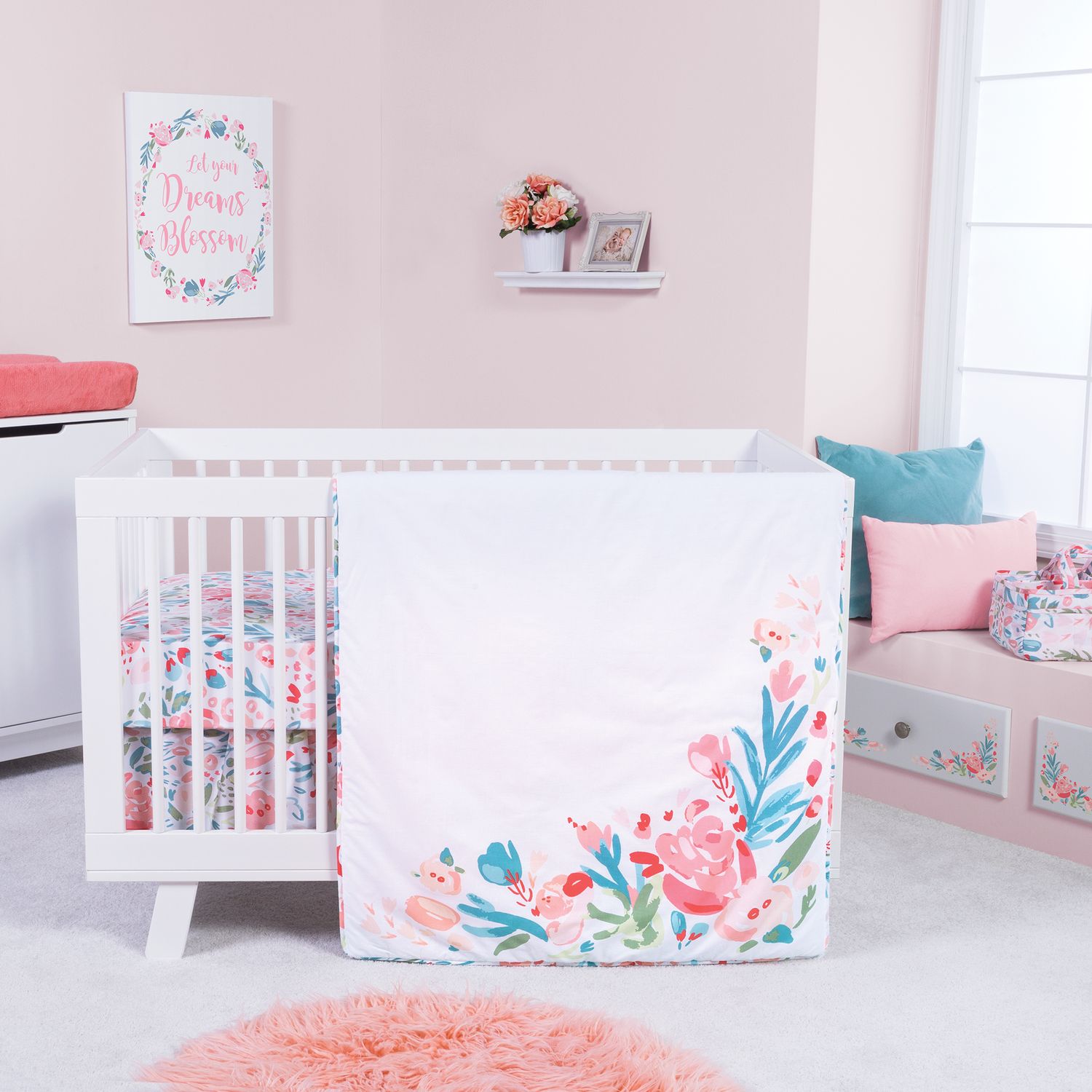 crib bedding set for baby girl