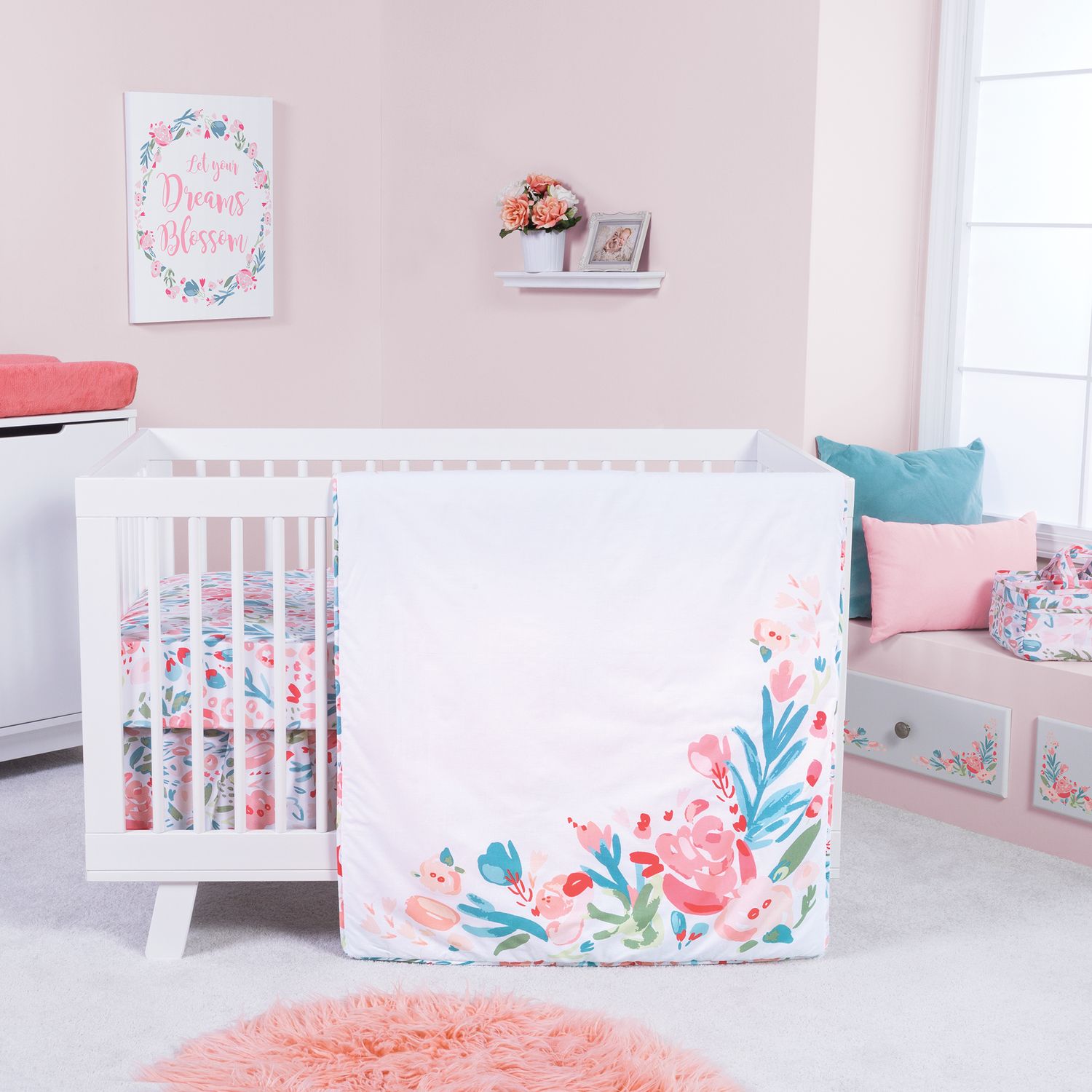 crib bed set for girl