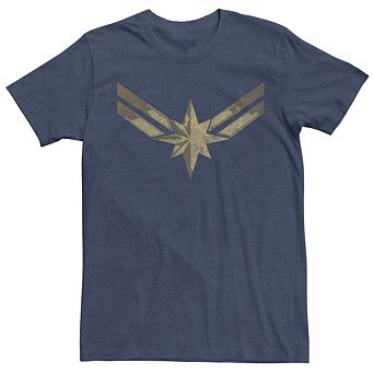 Men's Marvel Captain Marvel Retro Costume Symbol Tee