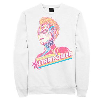 Men's Marvel Captain Marvel Pop Star Fleece