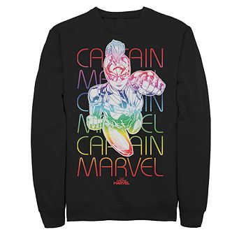 Men's Marvel Captain Marvel Rainbow Power Fleece