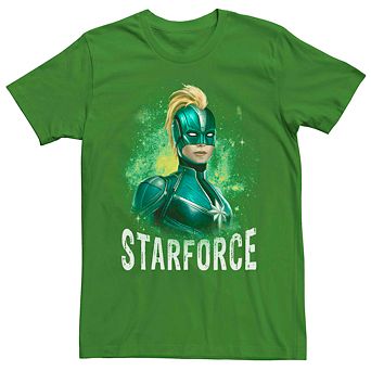 Men's Marvel Captain Marvel Starforce Portrait Tee