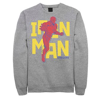Men's Marvel "Avengers: Endgame" Iron Man Text Pop Art Fleece
