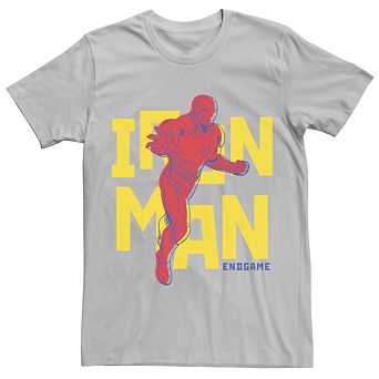 Men's Marvel "Avengers: Endgame" Iron Man Text Pop Art Tee