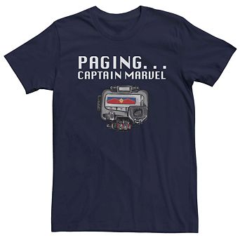 Men's Marvel Captain Marvel Universal Pager Tee