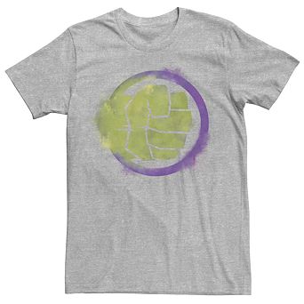 Men's Marvel The Hulk Fist Spray Paint Logo Tee