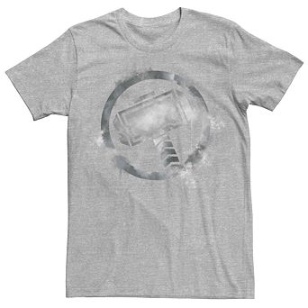 Men's Marvel Thor Hammer Spray Paint Logo Tee