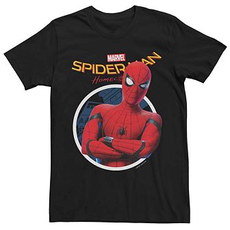 Men's Marvel Spider-Man Attitude Portrait Tee
