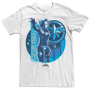 Men's Marvel Captain Marvel Action Star Logo Tee