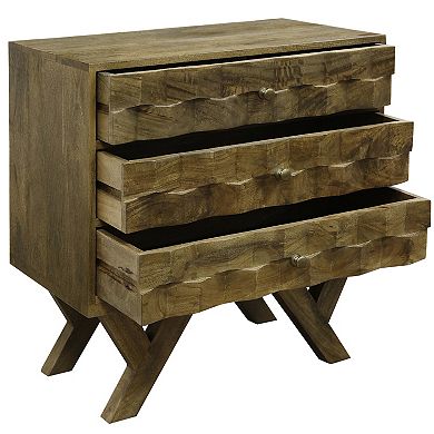 Style Craft 3-Drawer Wooden Chest