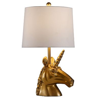 Unicorn Gold Finish Table Lamp