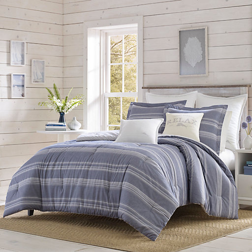 Relax By Tommy Bahama Chambray Stripe Comforter Set