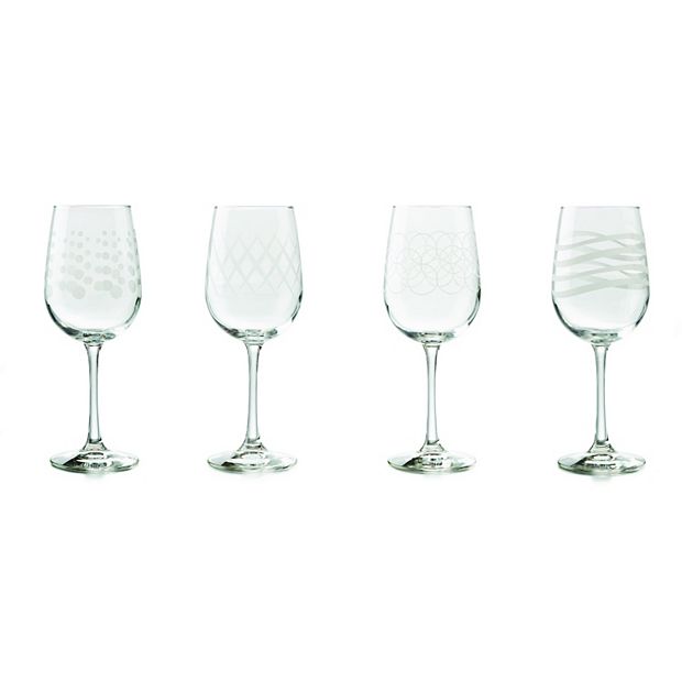 Libbey Adorn 4-pc. Stemless Wine Glass Set