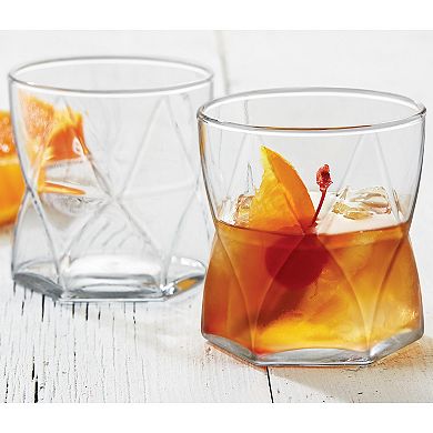 Libbey Rhombus 4-pc. Double Old-Fashioned Glass Set