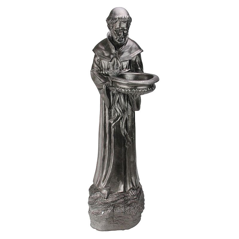Northlight 24 St. Francis of Assisi Dark Brown Garden Statue