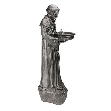 Northlight 24" St. Francis of Assisi Dark Brown Garden Statue