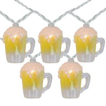 Beer Mug Shaped 10-ft. String Lights