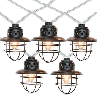 10-Light Caged Fisherman Lantern String Lights