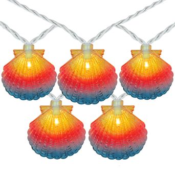 Multi-Colored Seashell String Lights