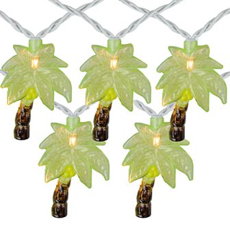 10-Light Tropical Palm Tree String Lights