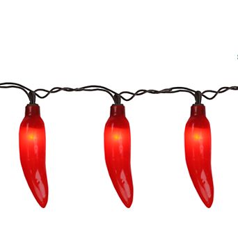 35-Light Red Chili Pepper String Lights