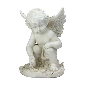Northlight Sitting Cherub Angel Outdoor Statue