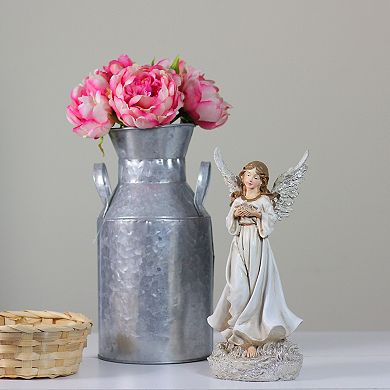Northlight Serene Angel with Dove Outdoor Statue