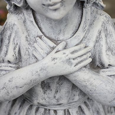 Northlight Decorative Angel Child Wrapped in Wings Statue