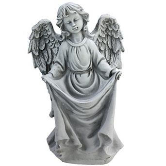 Angel Bird Feeder Indoor / Outdoor Garden Statue Floor Decor