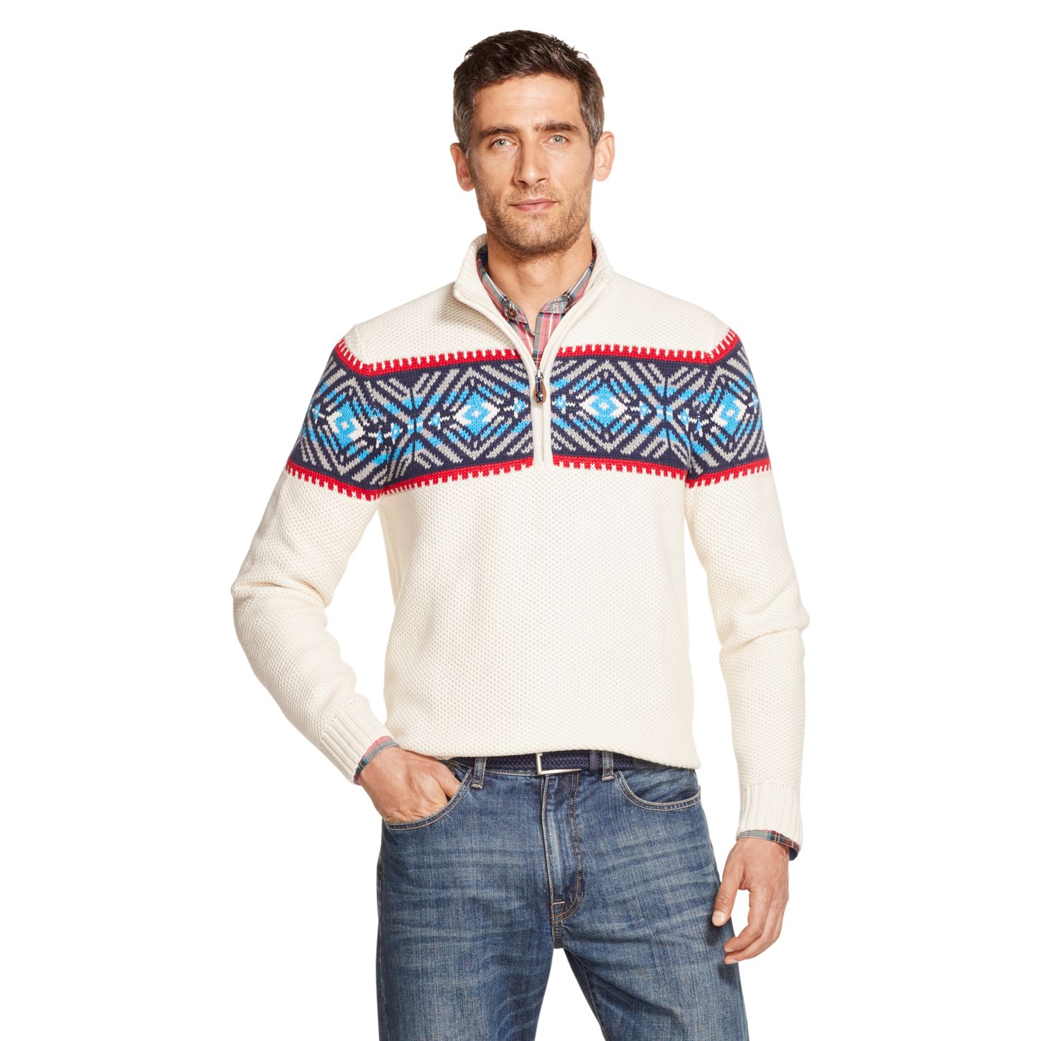 izod zipper sweater