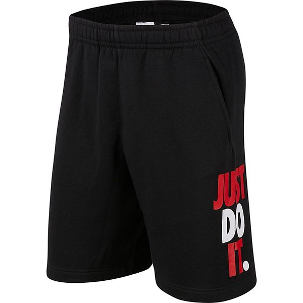 Men S Nike Sportswear Just Do It Fleece Shorts