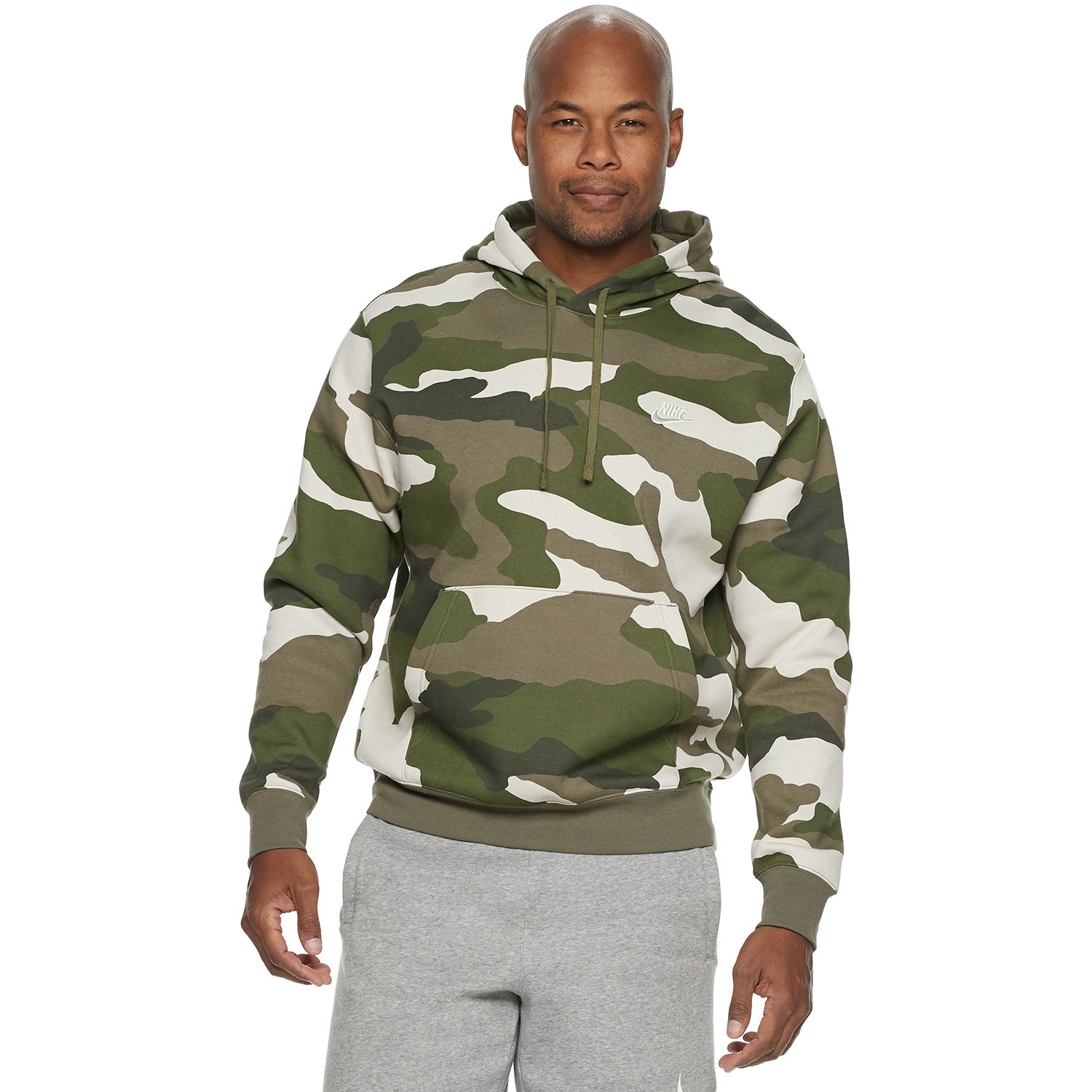 nike mens camo hoodie