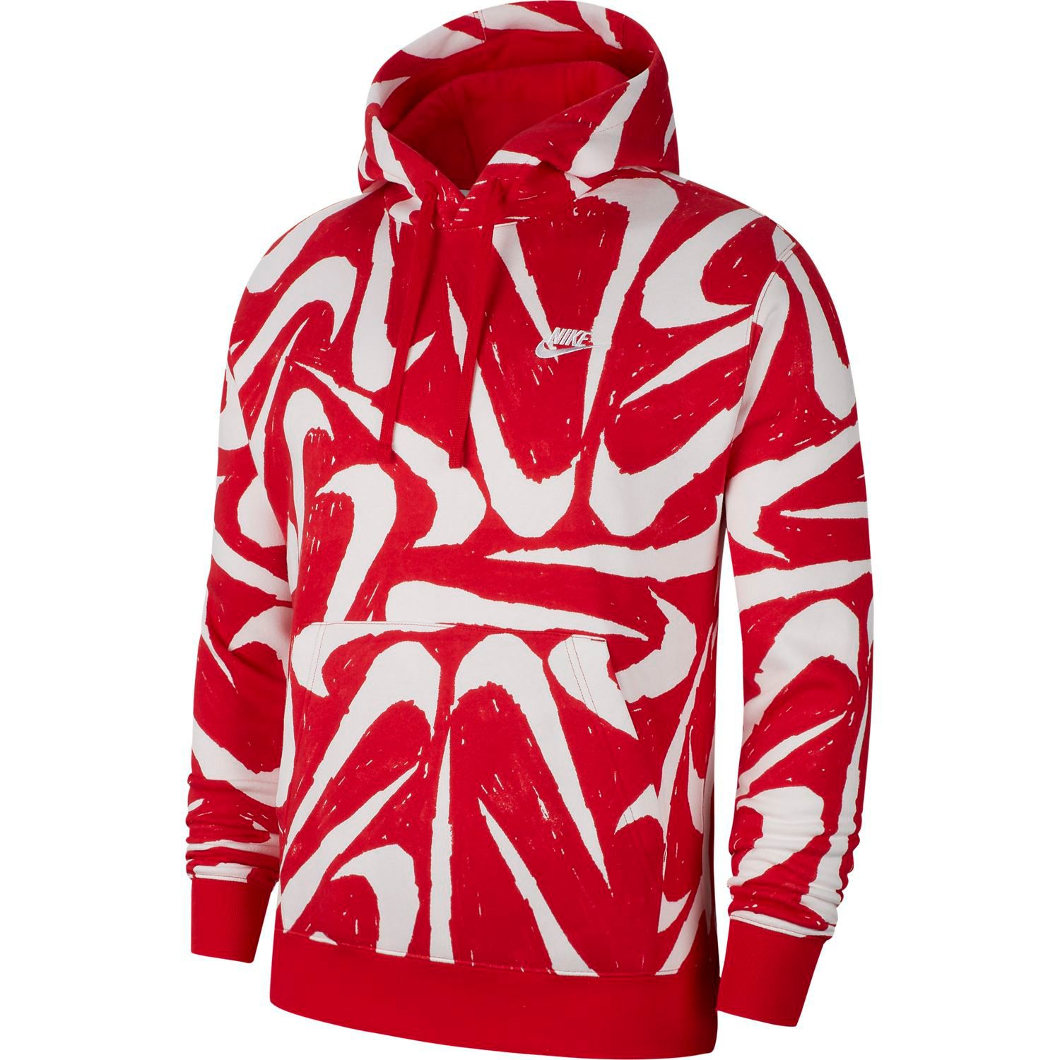 red and white nike hoodie