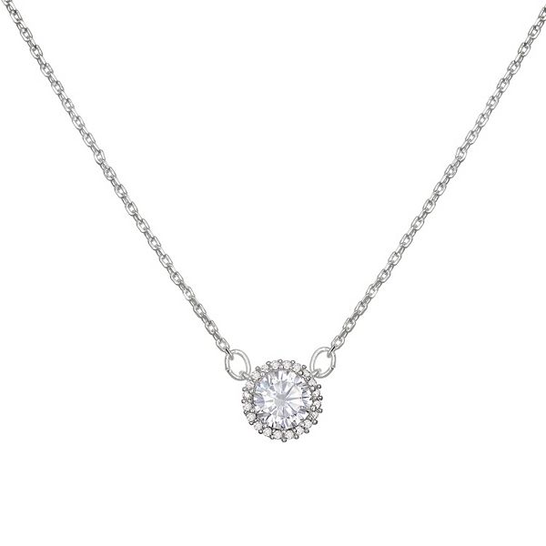 Dainty cubic store zirconia necklace