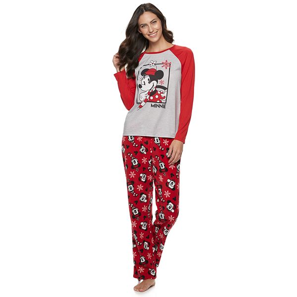 Disney's Minnie Mouse Women's Top & Bottoms Pajama Set by Jammies For ...
