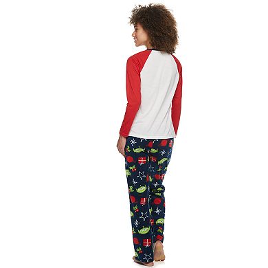 Disney / Pixar's Toy Story 4 Women's "Toy to the World" Microfleece Top & Bottom Pajama Set by Jammies For Your Families
