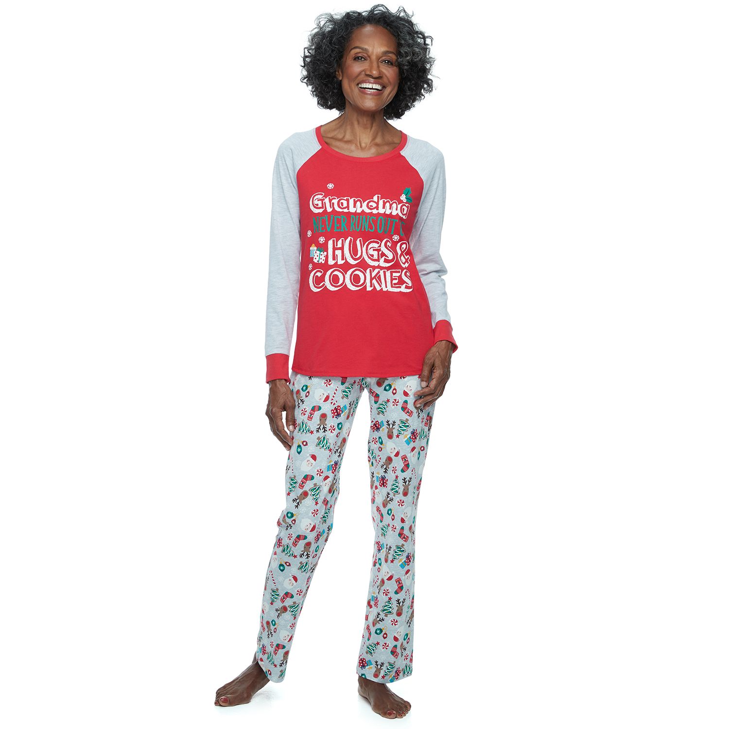 womens santa pajamas