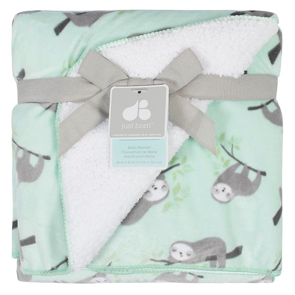 Baby Just Born® Sloth Suede Plush Blanket