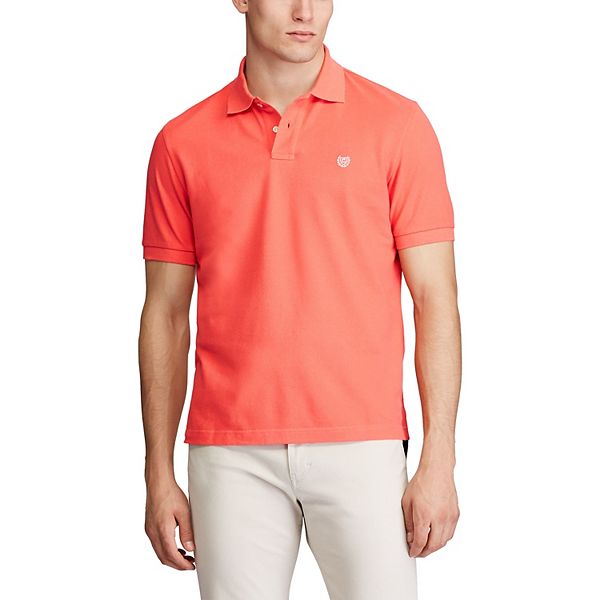 XXXL, Orange Chaps Short Sleeve Polo Shirt