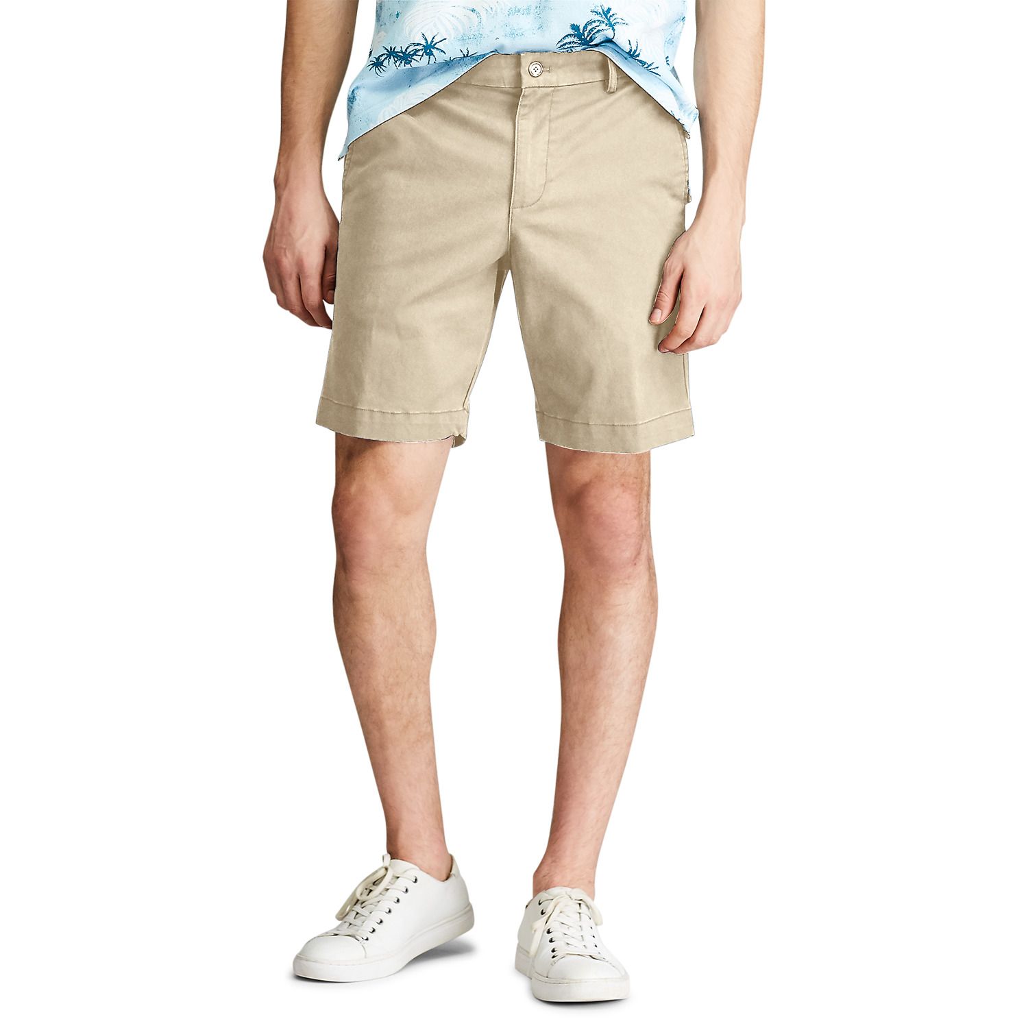 chaps flat front stretch shorts