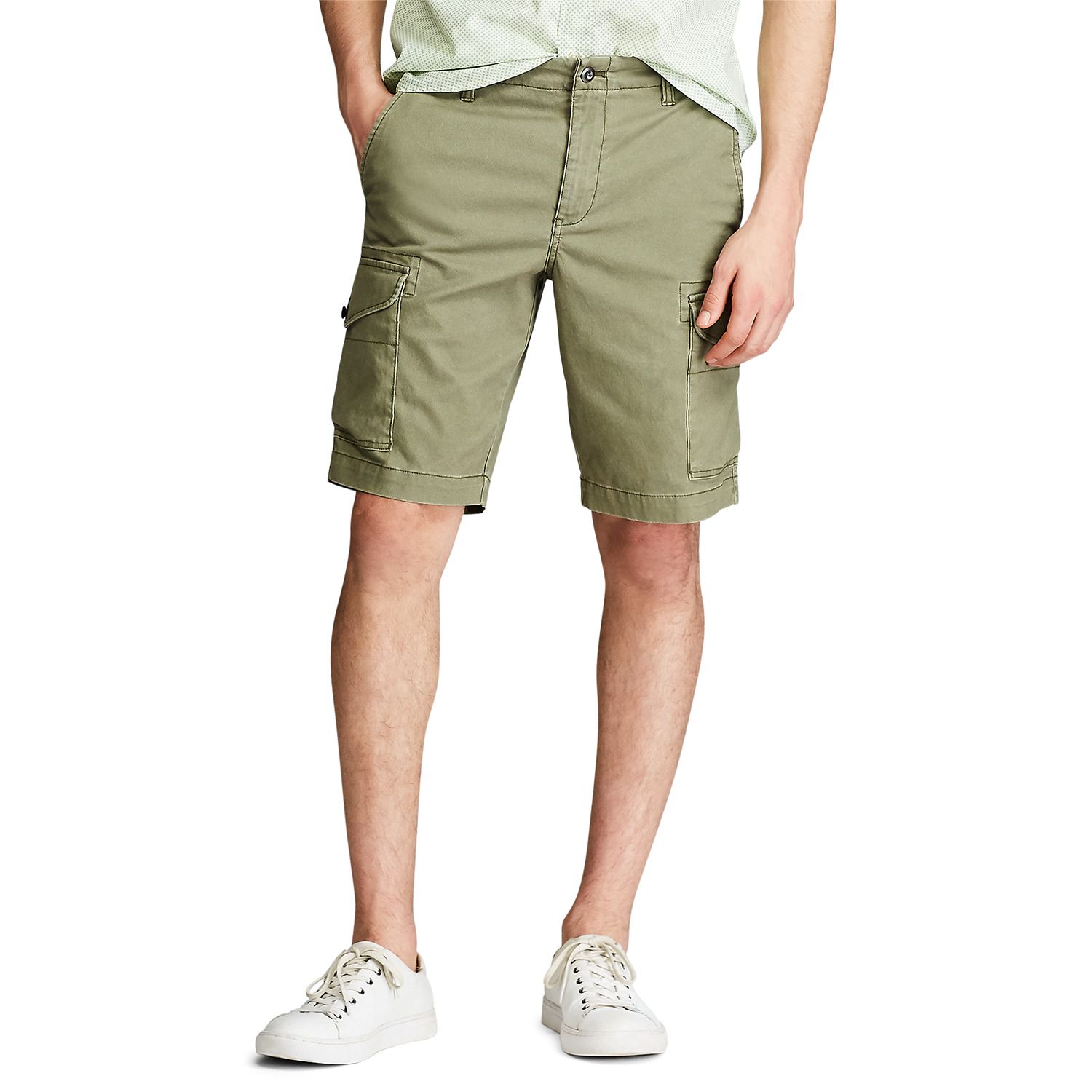 chaps flat front stretch shorts