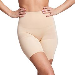 ASSETS Red Hot Label by SPANX Flat Out Flawless Firm Control Mid-Thigh  Shaper Plus Size, 1X, Black at  Women's Clothing store