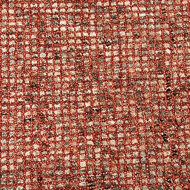 Rizzy Home Mary Talbot Red & White Rug
